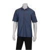 Chef Works Unisex Detroit Denim Short Sleeve Shirt Blue