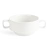 Olympia Whiteware Soup Bowls With Handles 400ml (Pack of 6)