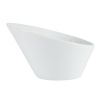 Olympia Whiteware Oval Sloping Bowls 154 x 133mm 335ml (Pack of 4)