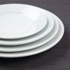 Olympia Athena Wide Rimmed Plates 228mm White (Pack of 12)