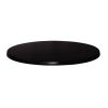 Werzalit Pre-drilled Round Table Top Black 800mm