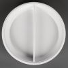 Olympia Whiteware Divided Round Dish 3.5Ltr 123.1oz