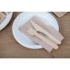Fiesta Compostable Disposable Wooden Forks (Pack of 100)