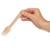 Fiesta Compostable Disposable Wooden Forks (Pack of 100)