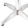 Bolero Square Stainless Steel Bistro Table 700mm