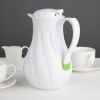 Olympia Insulated Swirl Jug White 1.2Ltr