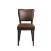 Oregon Wenge Wood and Faux Leather Dining Chair Espresso (Pack of 2)