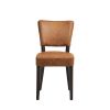 Oregon Wenge Wood and Faux Leather Dining Chair Tan (Pack of 2)
