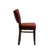 Oregon Wenge Wood and Faux Leather Dining Chair Bordeaux (Pack of 2)