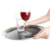 Olympia Stainless Steel Round Non-Slip Bar Tray