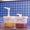 Araven Sauce Dispensers with Pump GN 1/6 Transparent 2.6Ltr (Pack of 2)