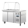 Polar U-Series Double Door Refrigerated Gastronorm Saladette Counter