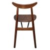Fameg Walnut Cowhorn Side Chair (Pack of 2)