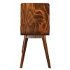 Fameg Wooden Flow Bentwood Walnut Side Chairs (Pack of 2)