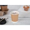 Fiesta Recyclable Coffee Cups Double Wall Kraft 225ml / 8oz