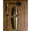 Beaumont Antique Brass Plated Banded Jigger 25/35/50ml
