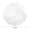 Bolero Round Marble Effect Tabletop White 600mm