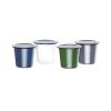 Olympia Enamel Sauce Cup White and Blue (Pack of 6)
