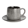 Olympia Mineral Triangular Cappuccino Saucer Grey Stone 150mm (Pack of 6)