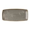 Churchill Stonecast Rectangular Plate Peppercorn Grey 295 x 150mm