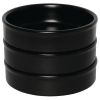 Olympia Mediterranean Stackable Dishes Black 134mm (Pack of 6)
