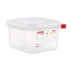 Araven Polypropylene 1/6 Gastronorm Food Storage Containers 1.7Ltr (Pack of 4)