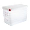 Araven Polypropylene 1/1 Gastronorm Food Storage Box 28Ltr (Pack of 4)