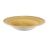 Churchill Stonecast Round Wide Rim Bowl Mustard Seed Yellow 280mm (Pack of 12)