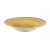 Churchill Stonecast Round Wide Rim Bowl Mustard Seed Yellow 240mm (Pack of 12)