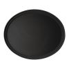 Cambro Camtread Large Fibreglass Oval Non-Slip Tray Black 600mm