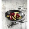 Olympia Fusion Round Black Coupe Plates 203mm (Pack of 6)