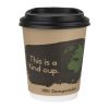 Fiesta Compostable Coffee Cup Lids 225ml / 8oz (Pack of 50)