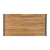 Bolero Acacia Wood and Steel Rectangular Industrial Table 1800mm