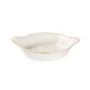 Churchill Stonecast Round Eared Dishes Barley White 180mm (Pack of 6)