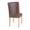 Bolero Chiswick Button Dining Chairs Tan Leather (Pack of 2)
