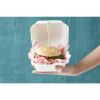 Fiesta Compostable Bagasse Burger Boxes with Bottom Ridges 153mm (Pack of 500)
