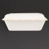 Fiesta Compostable Bagasse Hinged Food Containers 182mm