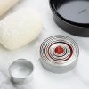 Vogue Round Plain Pastry Cutter Set (Pack of 11)