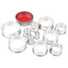 Vogue Round Plain Pastry Cutter Set (Pack of 11)
