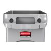 Rubbermaid Slim Jim Container With Venting Channels Grey 87Ltr