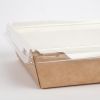 Colpac Fuzione Recyclable Paperboard Food Trays With Lid 1000ml / 35oz