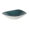 Churchill Stonecast Patina Triangular Bowls Rustic Teal 21oz 235mm (Pack of 12)