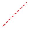 Fiesta Compostable Bendy Paper Straws Red Stripes (Pack of 250)