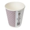 Huhtamaki Pause Disposable Coffee Cups Double Wall 256ml / 9oz (Pack of 925)