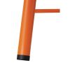 Bolero Cantina Low Stools with Wooden Seat Pad Orange (Pack of 4)