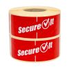 SecureIt Tamper-Resistant Removable Food Packaging Labels Small (Pack of 2 x 250)