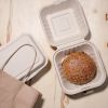 Fiesta Compostable Bagasse Burger Boxes Natural Colour 152mm (Pack of 500)