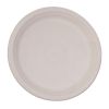 Fiesta Compostable Bagasse Round Plates Natural Colour (Pack of 50)