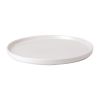 White Walled Plate 10 3/4 