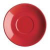 Olympia Cafe Red Saucer (Fits FF990) - 135mm 5 3/10